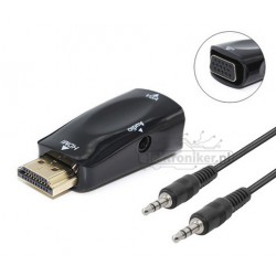 Adapter, przejściówka HDMI na VGA (D-SUB)