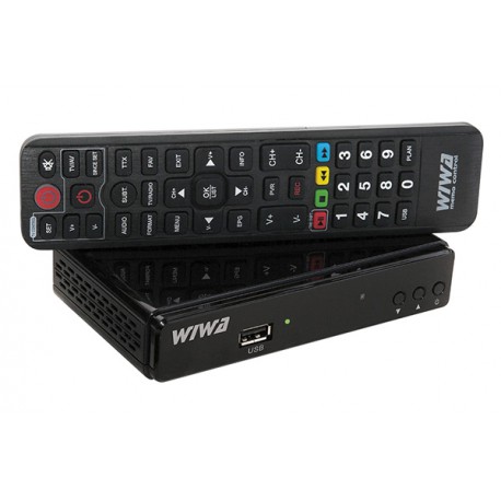 Odbiornik DVB-T/T2 Wiwa H.265 HEVC LITE