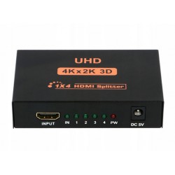 Rozdzielacz HDMI 1x4 ULTRA HD 4K