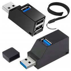 Rozdzielacz 1x3 HUB USB portów